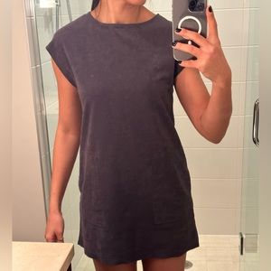 Wilfred Free Size XS dark grey suede mini dress